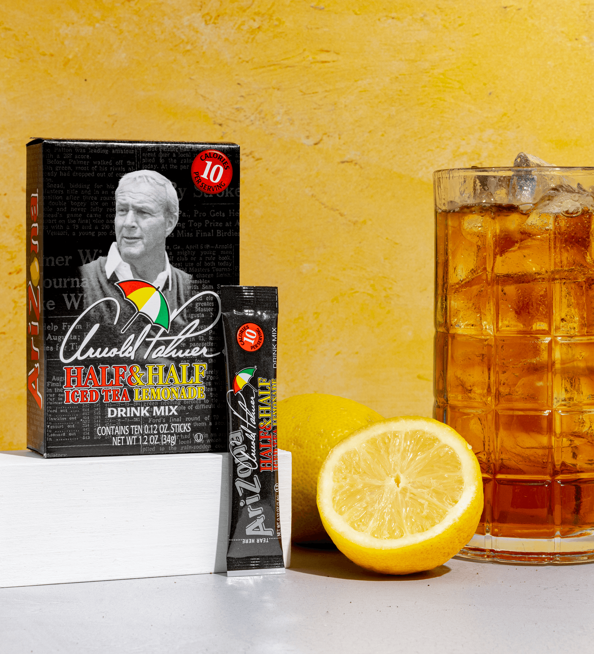 Arnold Palmer .07 oz Drink Mix 10 Stick Pack Lifestyle
