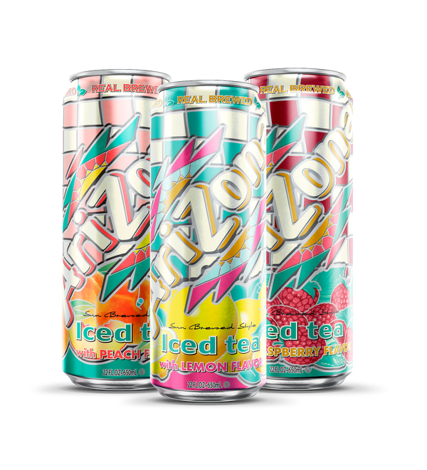 Lemon, Peach & Raspberry Tea 12-Count Variety Pack | 22 oz. Big Can / 12-pack