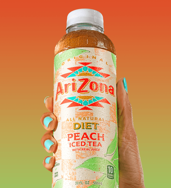 Diet Peach Tea 20oz Tall Boy Lifestyle
